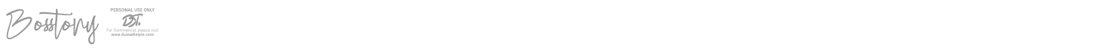 Bosstony 4 font preview